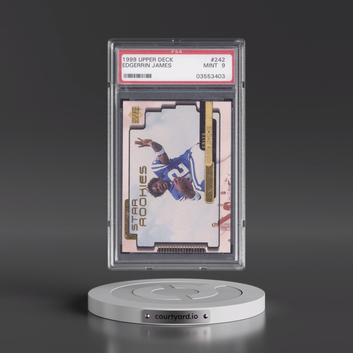 1999 Upper Deck Edgerrin James #242 PSA 9