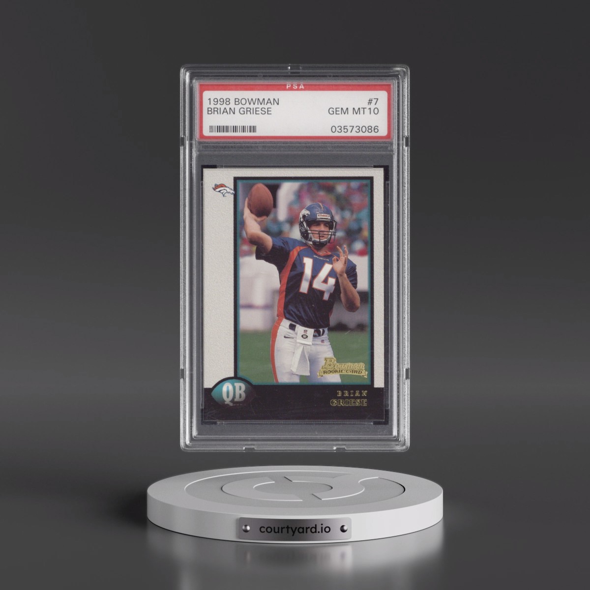 1998 Bowman Brian Griese #7 PSA 10