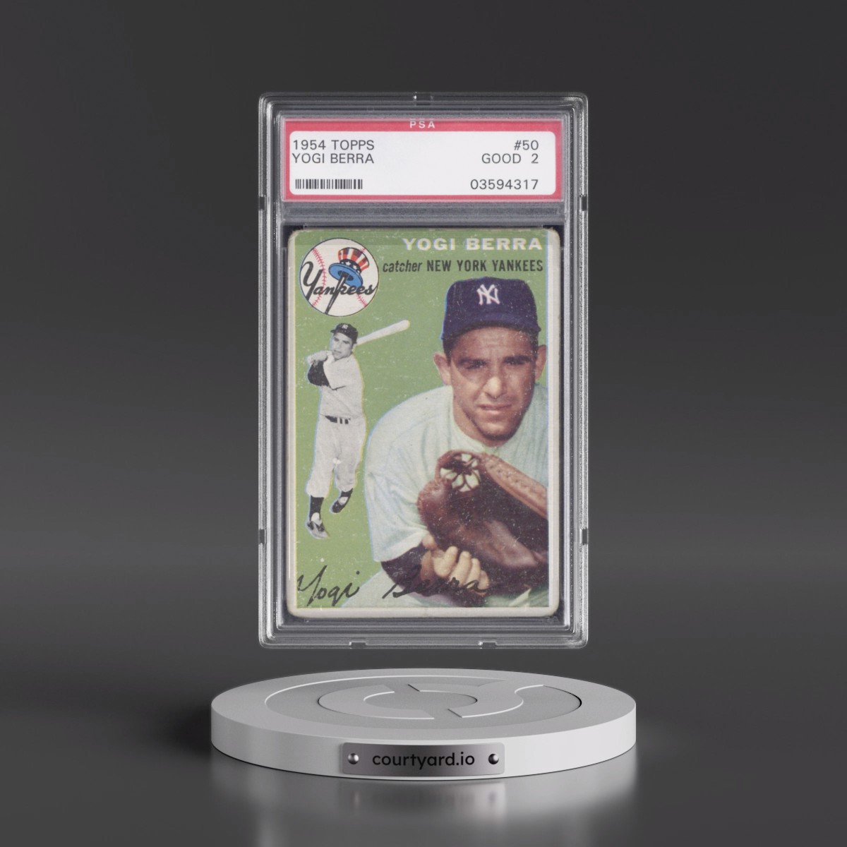 1954 Topps #50 Yogi Berra (PSA 2 GOOD)