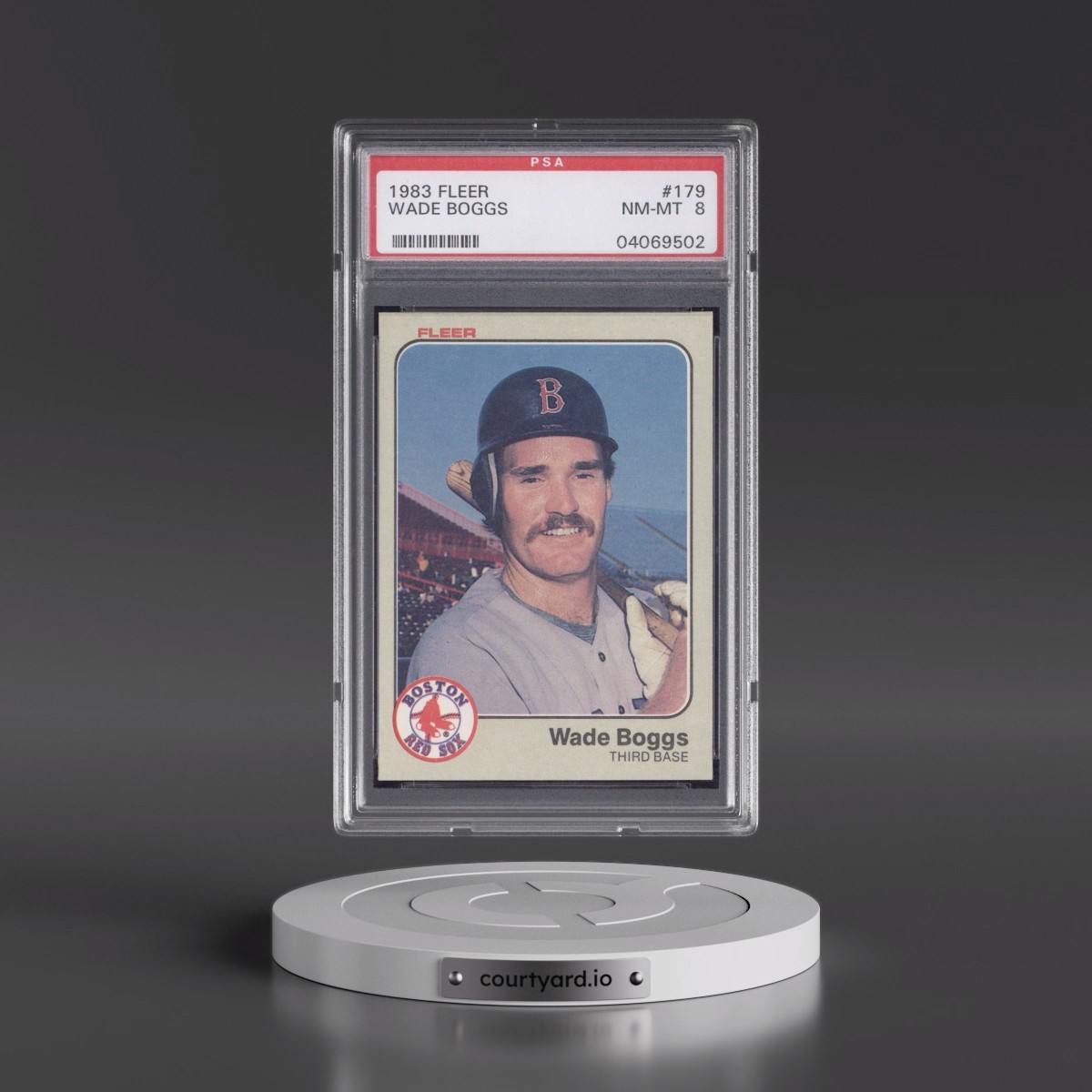 1983 Fleer Wade Boggs #179 PSA 8