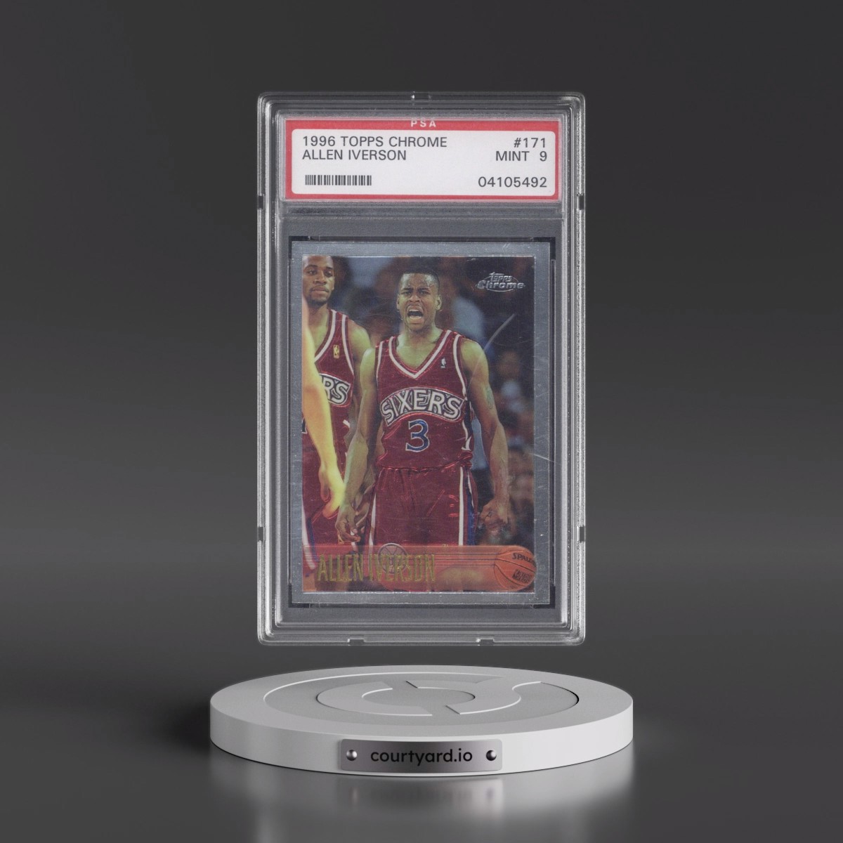 1996 Topps Chrome Allen Iverson #171 PSA 9