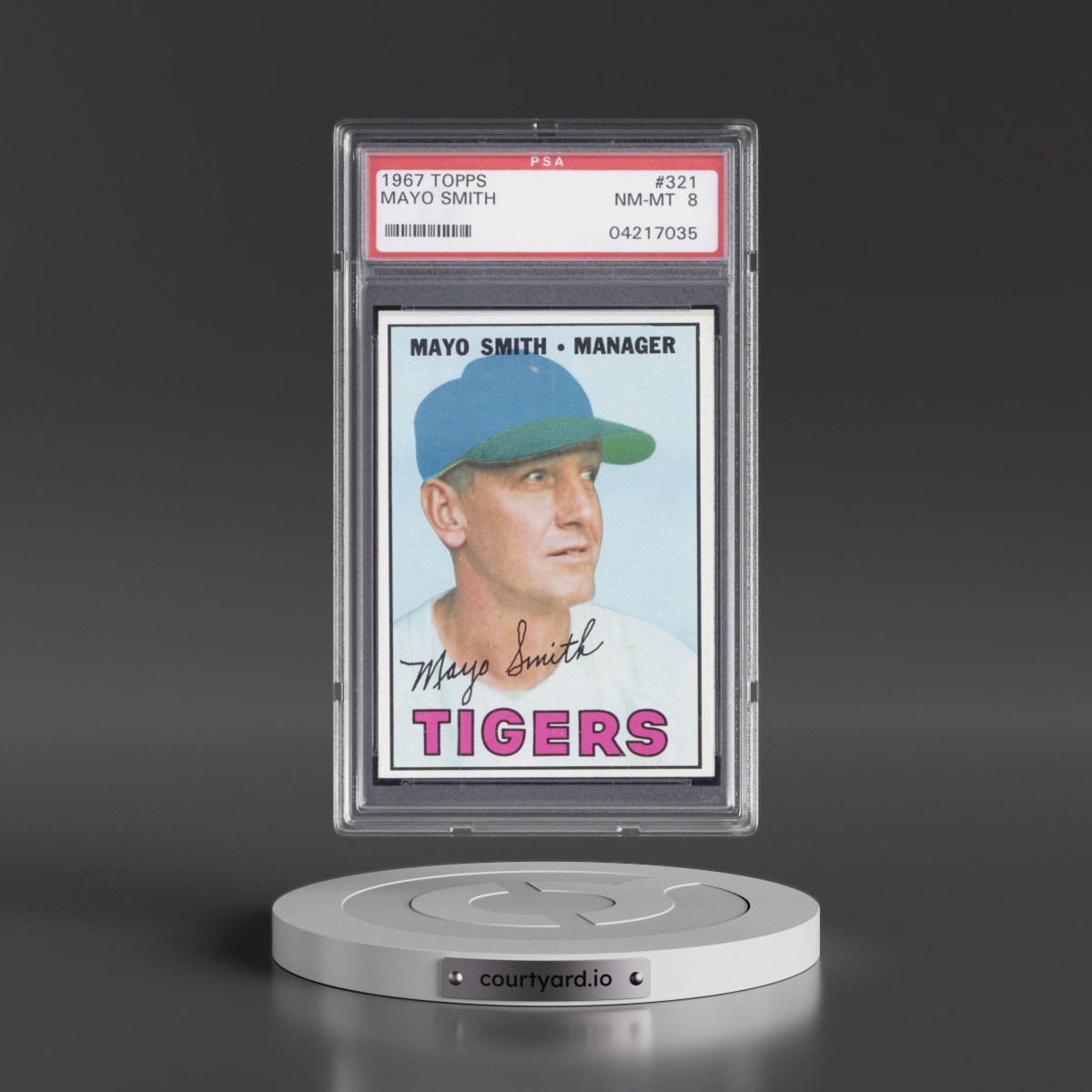 1967 Topps #321 Mayo Smith (PSA 8 NM-MT)