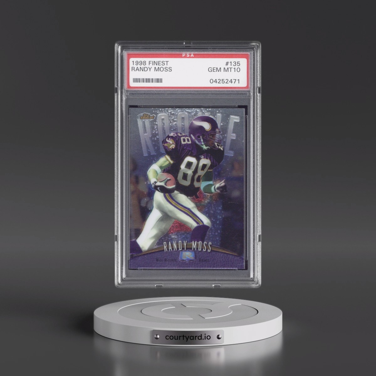 1998 Finest #135 Randy Moss (PSA 10 GEM MINT)