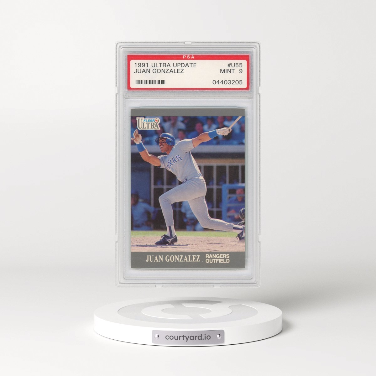 1991 Ultra Update #U-55 Juan Gonzalez (PSA 9 MINT)