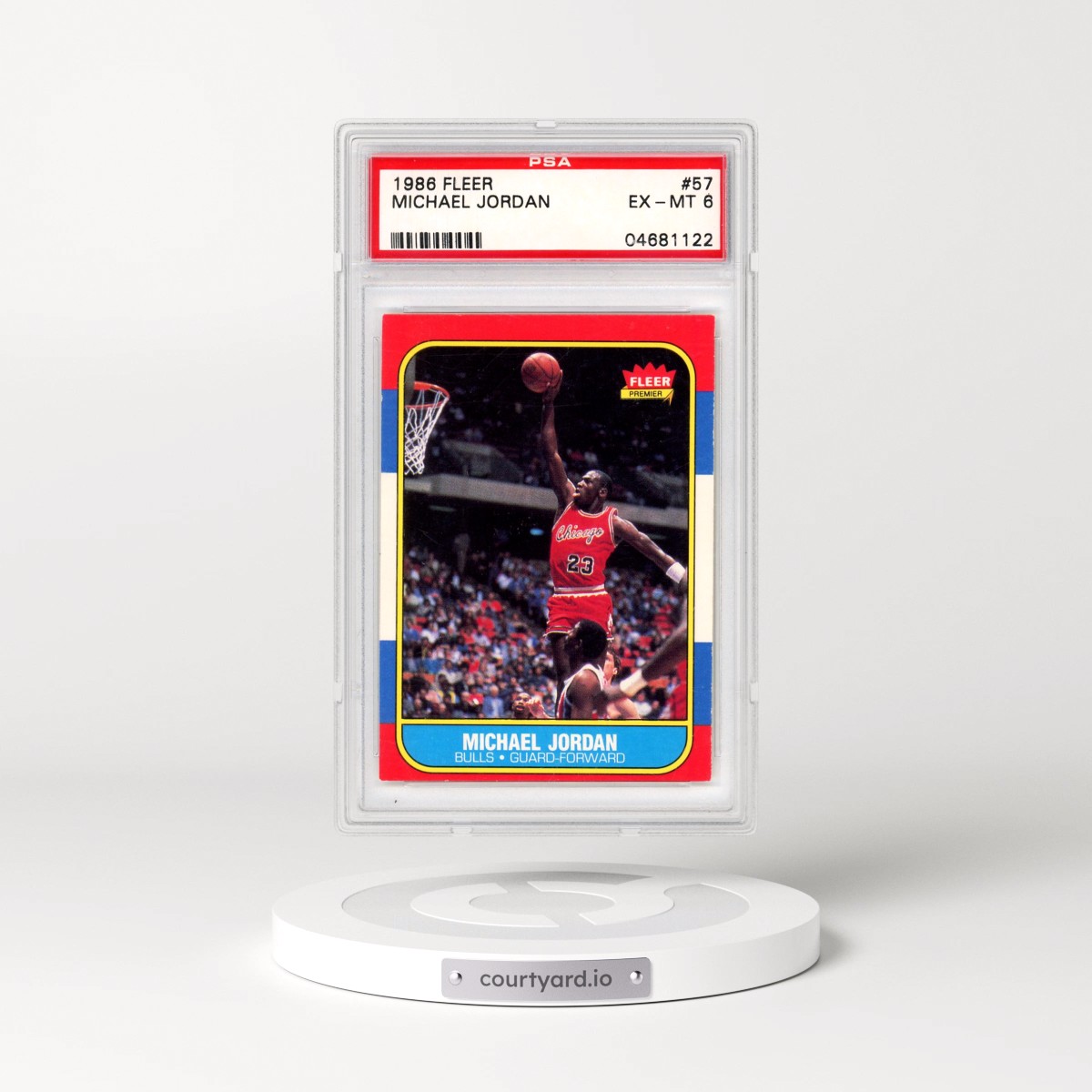 1986 Fleer #57 Michael Jordan (PSA 6 EX-MT)