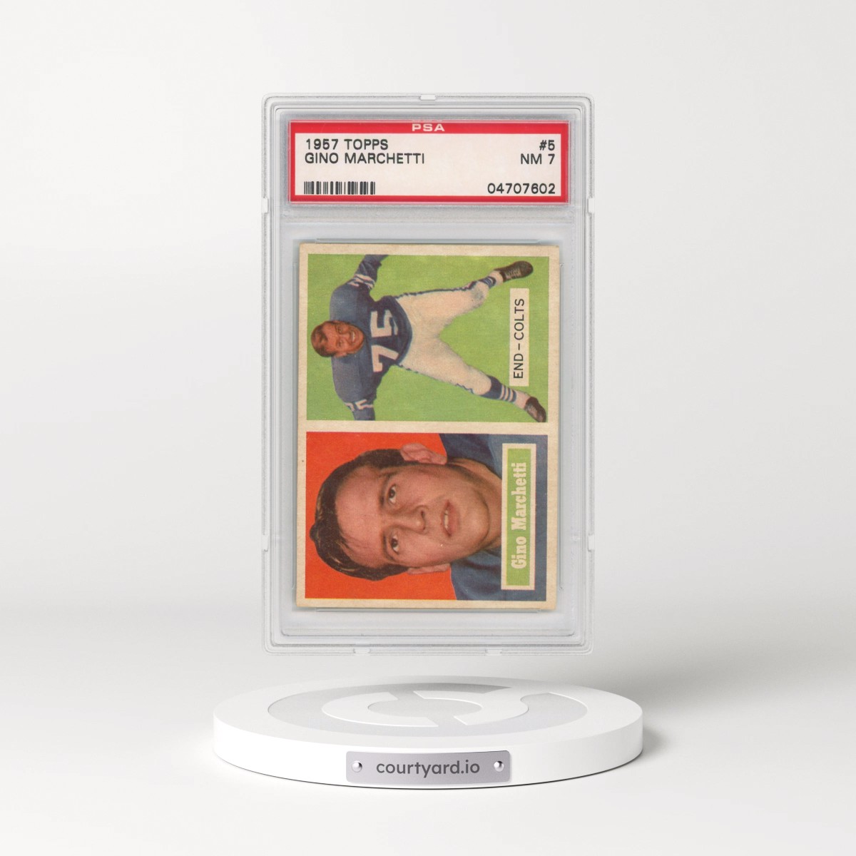 1957 Topps Gino Marchetti #5 PSA 7