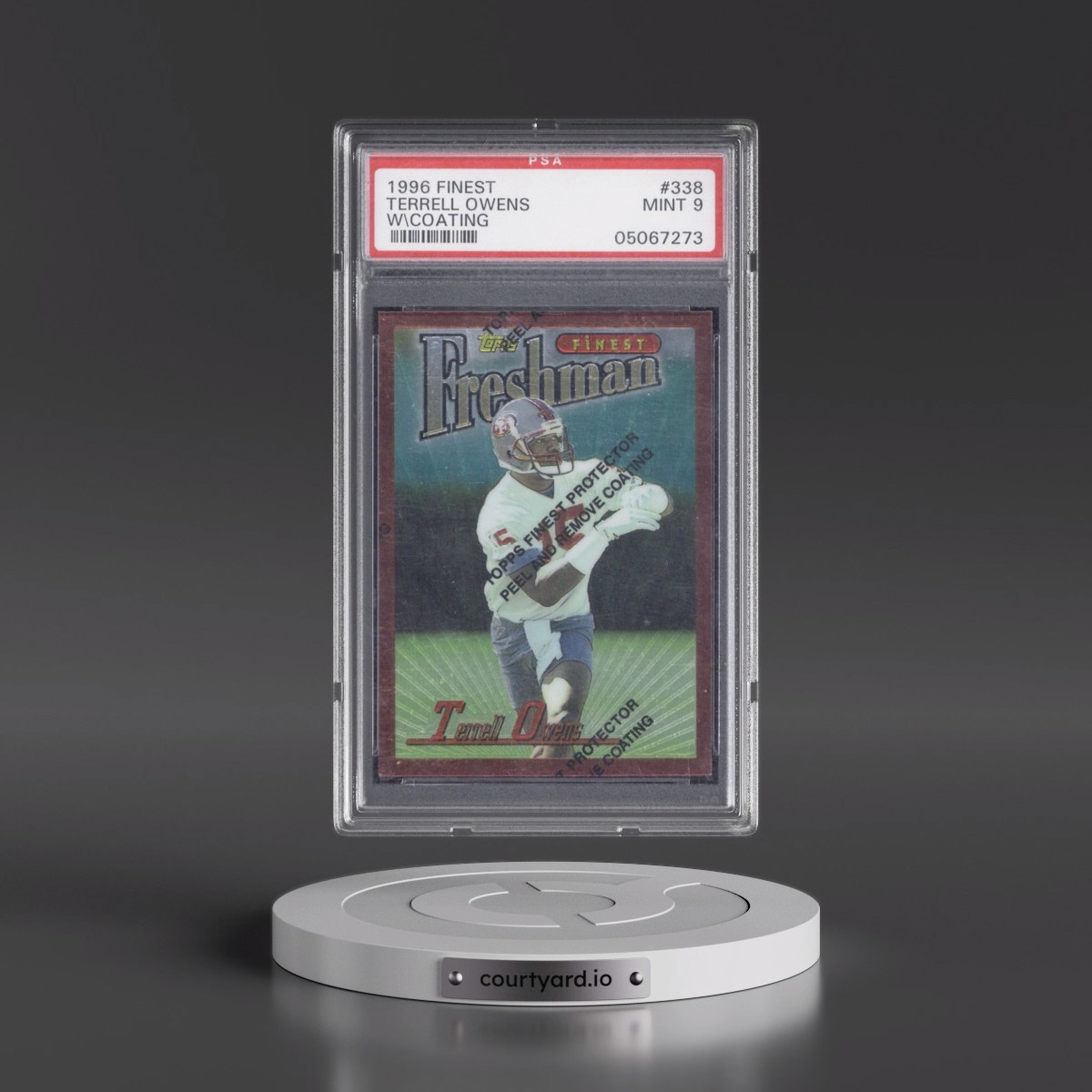 1996 Finest Terrell Owens - w/Coating #338 PSA 9