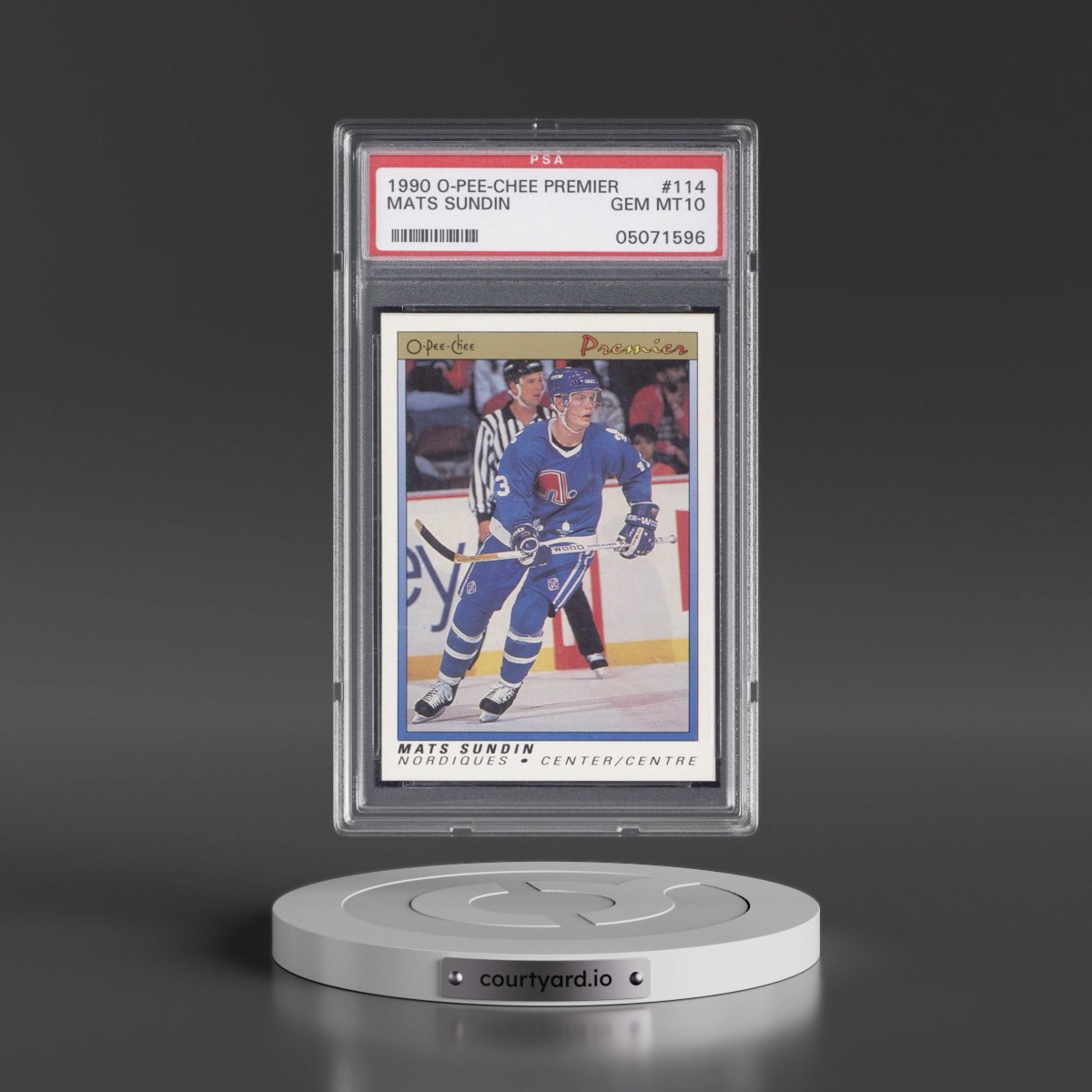 1990 O-Pee-Chee Premier Mats Sundin #114 PSA 10