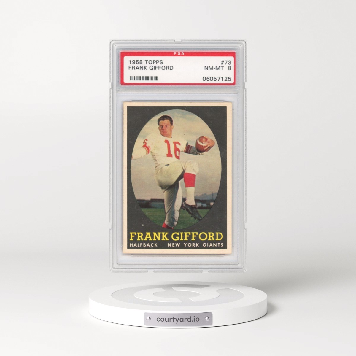 1958 Topps #73 Frank Gifford (PSA 8 NM-MT)