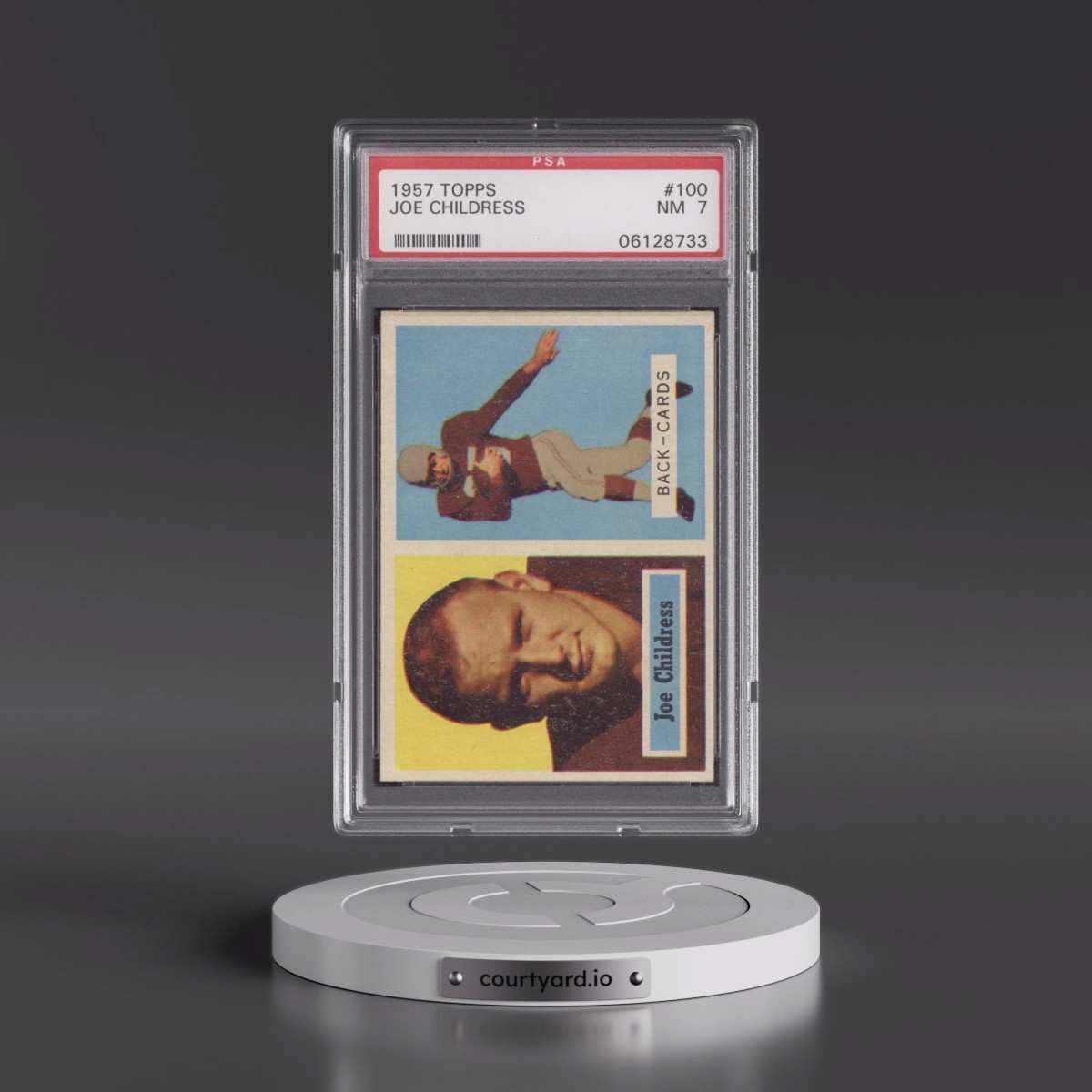 1957 Topps #100 Joe Childress (PSA 7 NM)