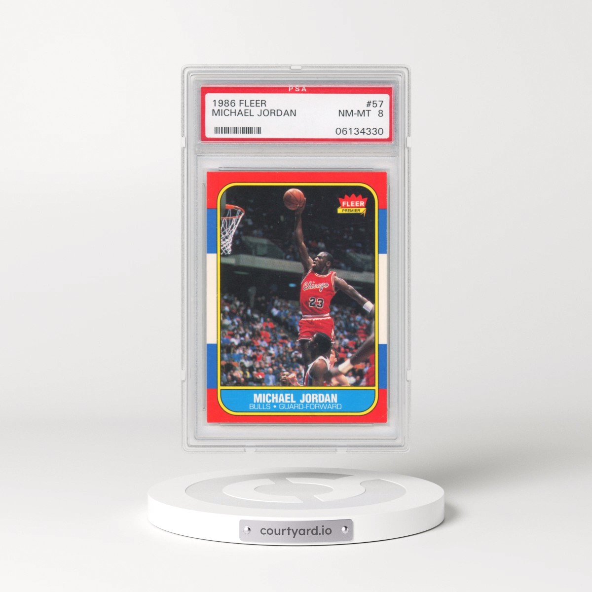 1986 Fleer #57 Michael Jordan (PSA 8 NM-MT)