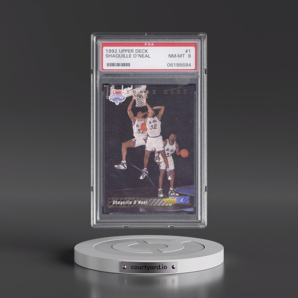 1992 Upper Deck #1 Shaquille O'Neal (PSA 8 NM-MT)