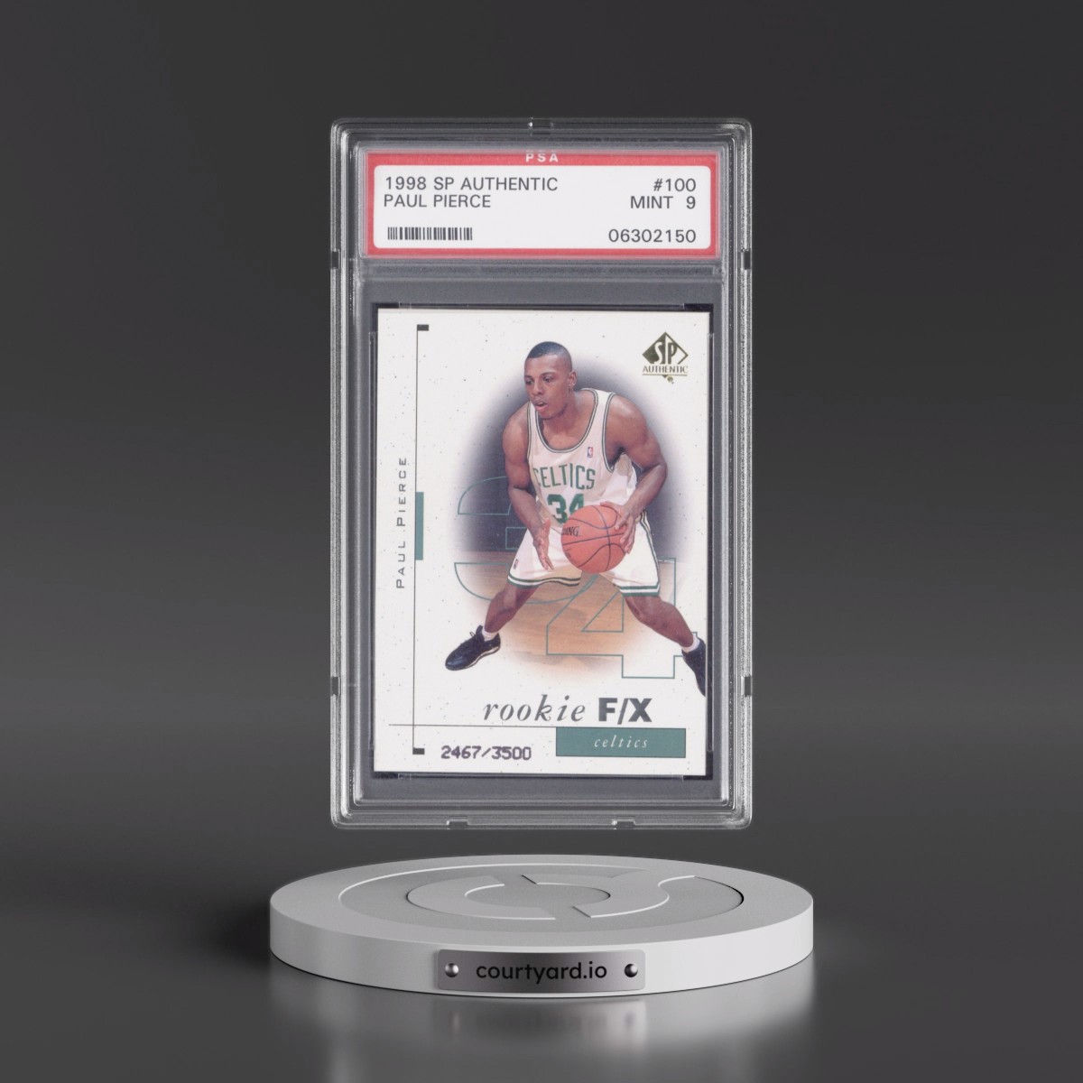 1998 SP Authentic Paul Pierce #100 PSA 9