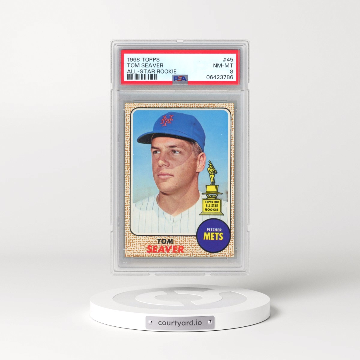 1968 Topps #45 Tom Seaver - All-Star Rookie (PSA 8 NM-MT)