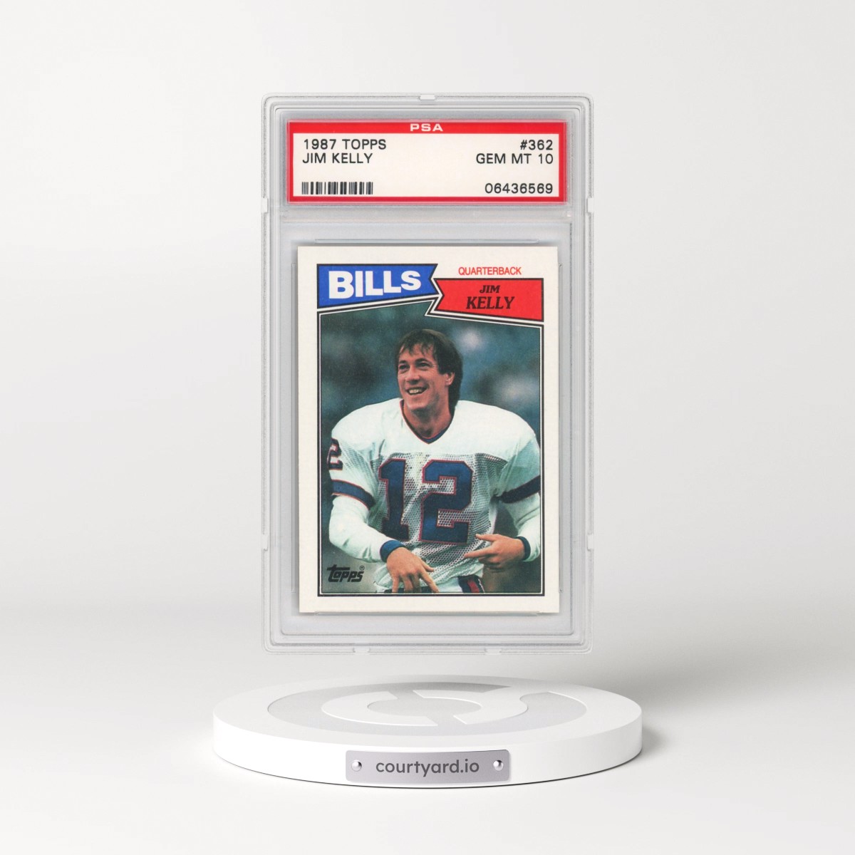 1987 Topps #362 Jim Kelly (PSA 10 GEM MINT)