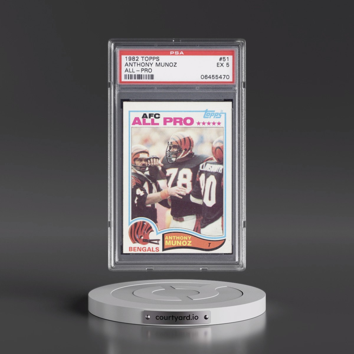 1982 Topps #51 Anthony Munoz - All-Pro (PSA 5 EX)
