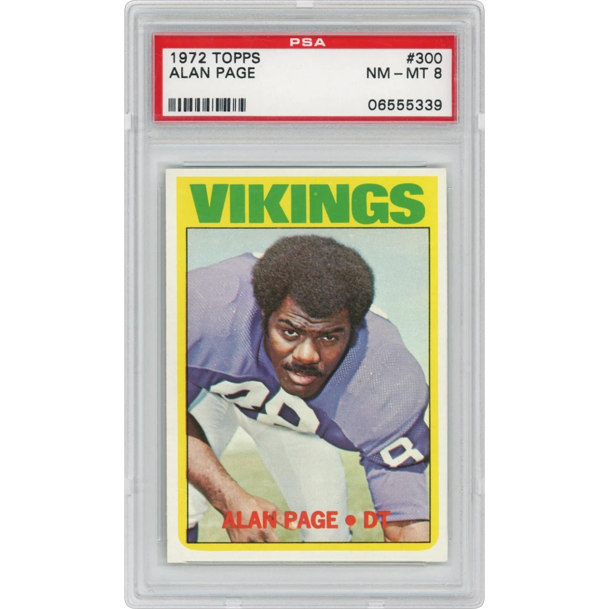 1972 Topps #300 Alan Page (PSA 8 NM-MT)