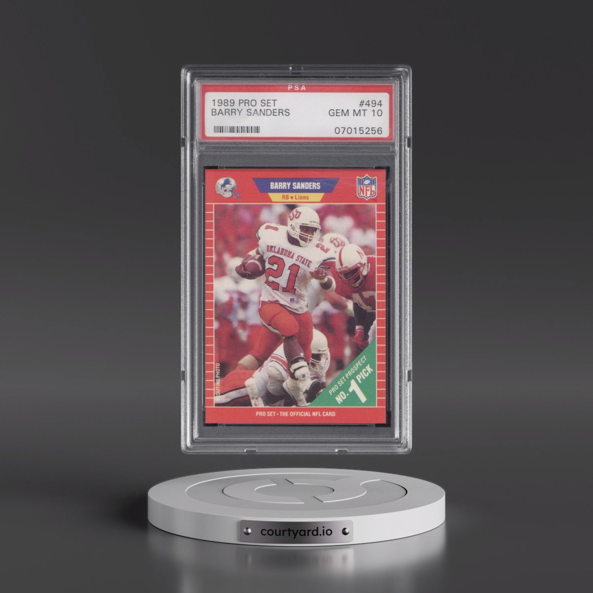 1989 Pro Set #494 Barry Sanders (PSA 10 GEM MINT)