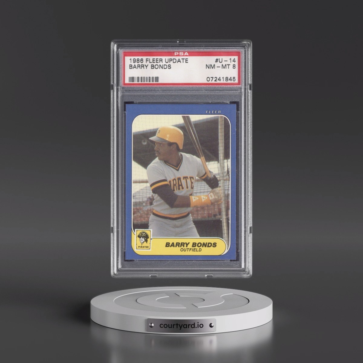 1986 Fleer Update #U-14 Barry Bonds (PSA 8 NM-MT)