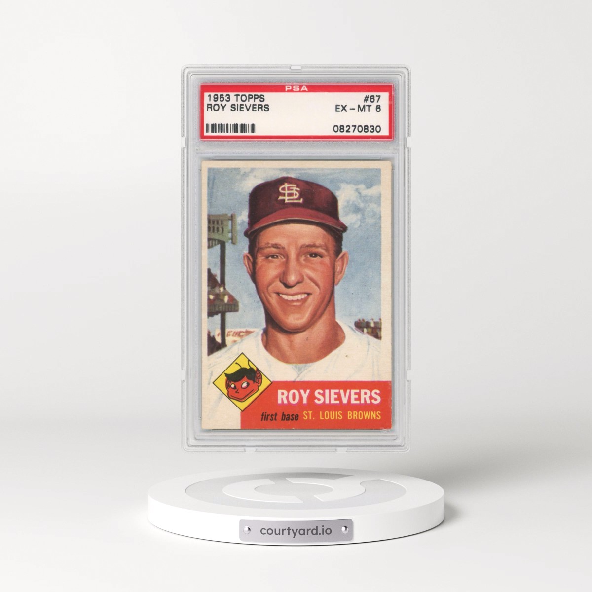 1953 Topps #67 Roy Sievers (PSA 6 EX-MT)