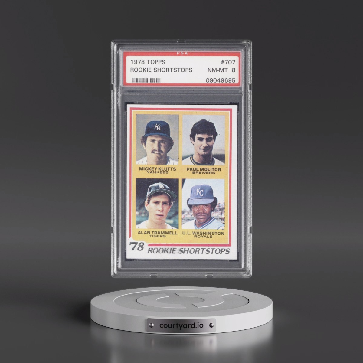 1978 Topps #707 Rookie Shortstops (PSA 8 NM-MT)