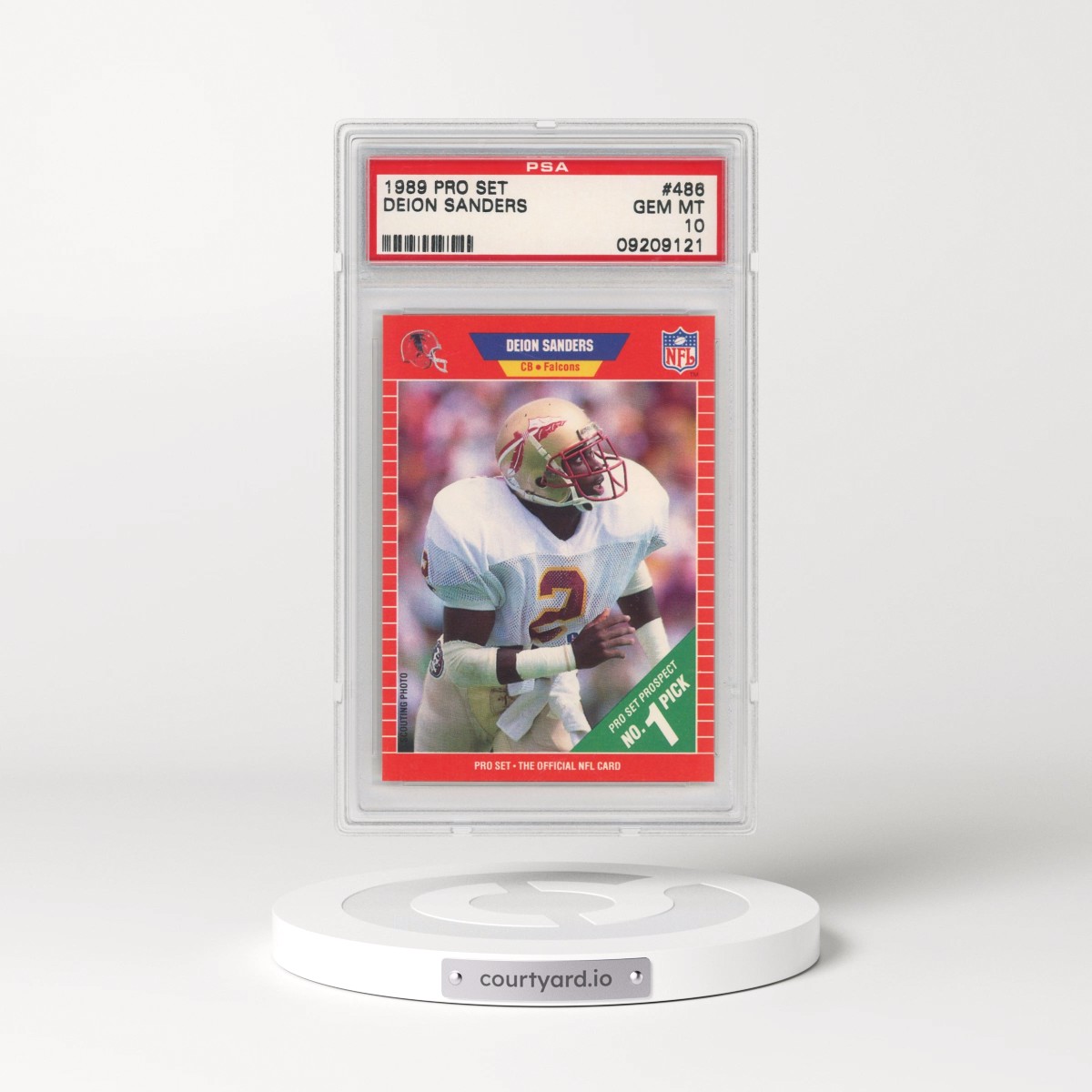 1989 Pro Set #486 Deion Sanders (PSA 10 GEM MINT)