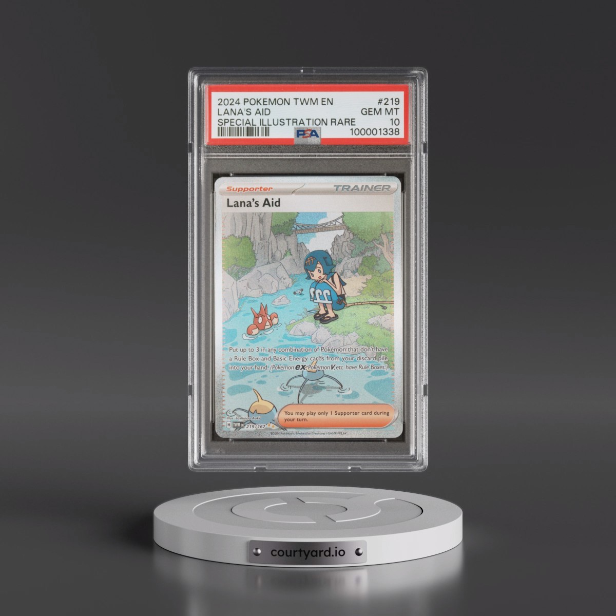 2024 Pokémon Twm EN-Twilight Masquerade #219 Lana's Aid - Special Illustration Rare (PSA 10 GEM MINT)