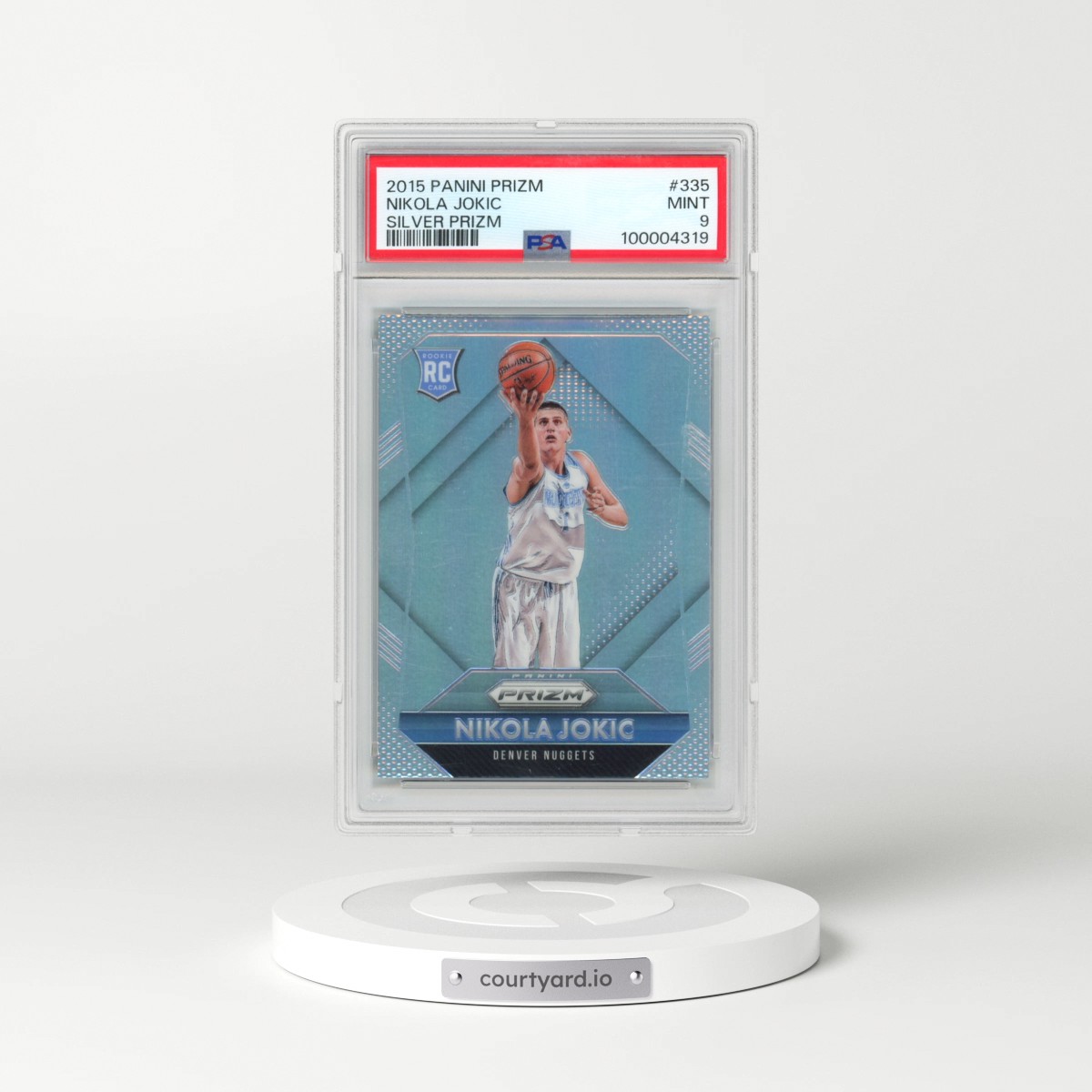 2015 Panini Prizm #335 Nikola Jokic - Silver Prizm (PSA 9 MINT)