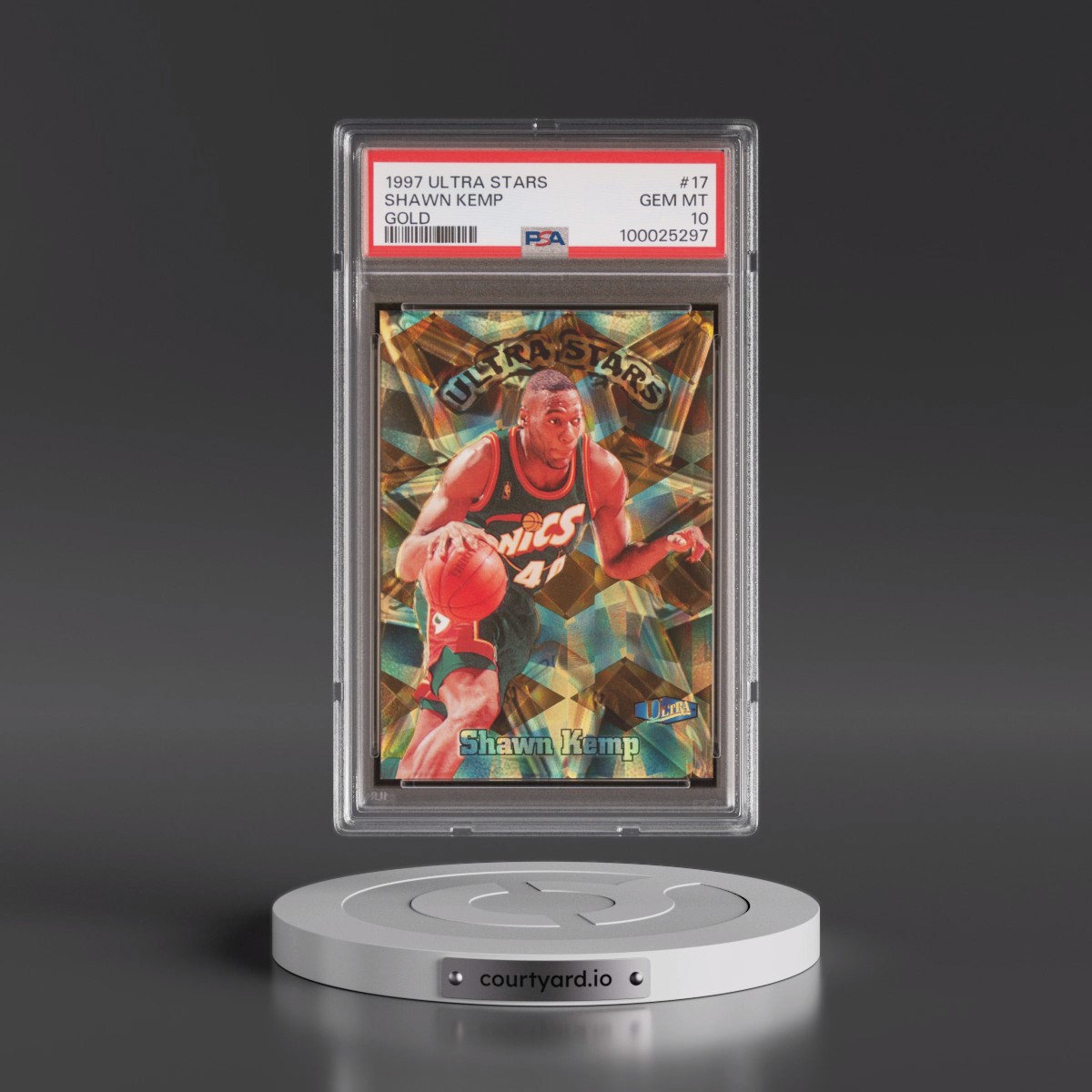 1997 Ultra Stars #17 Shawn Kemp - Gold (PSA 10 GEM MINT)