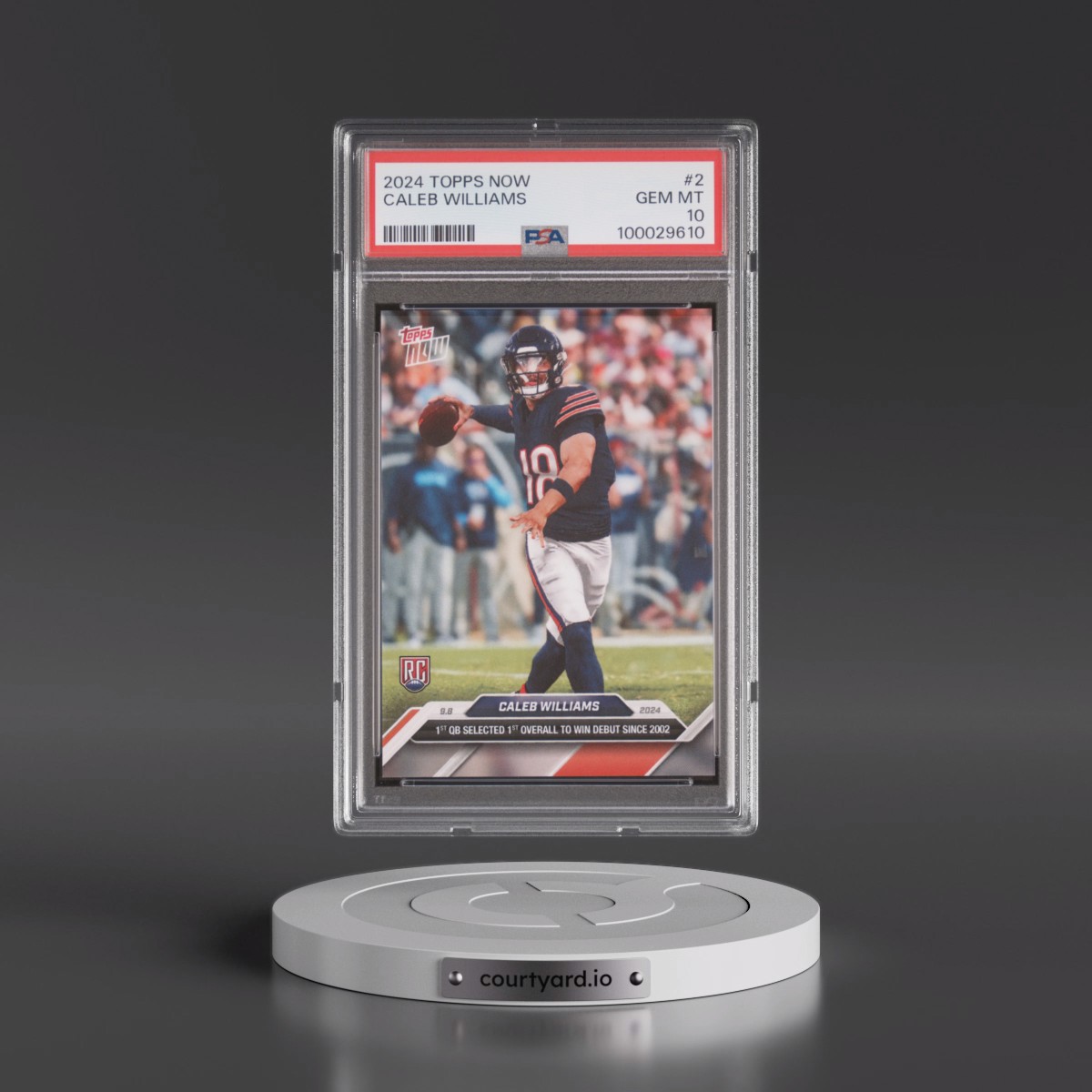2024 Topps Now #2 Caleb Williams (PSA 10 GEM MINT)