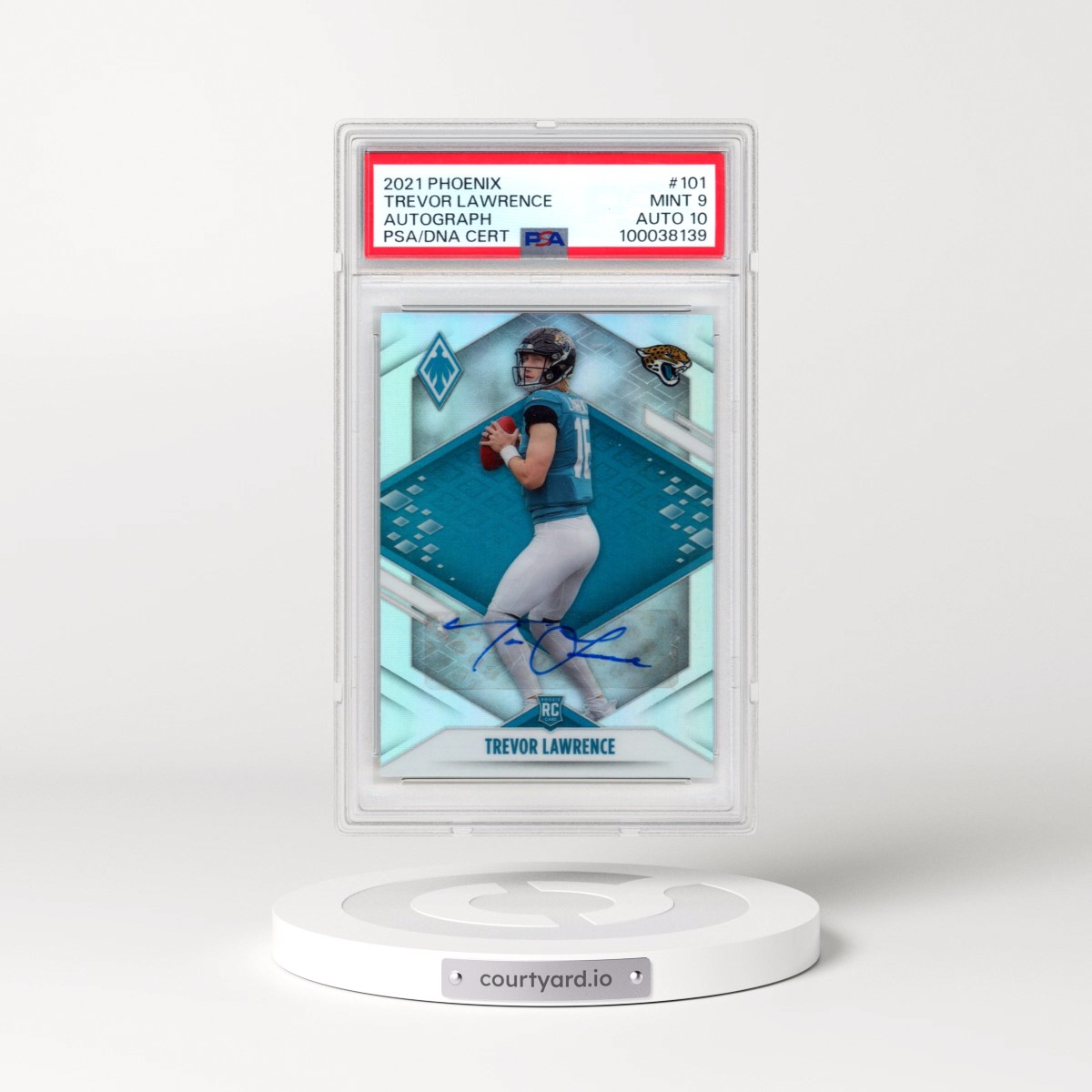 2021 Panini Phoenix #101 Trevor Lawrence - Autograph (PSA 9 MINT)
