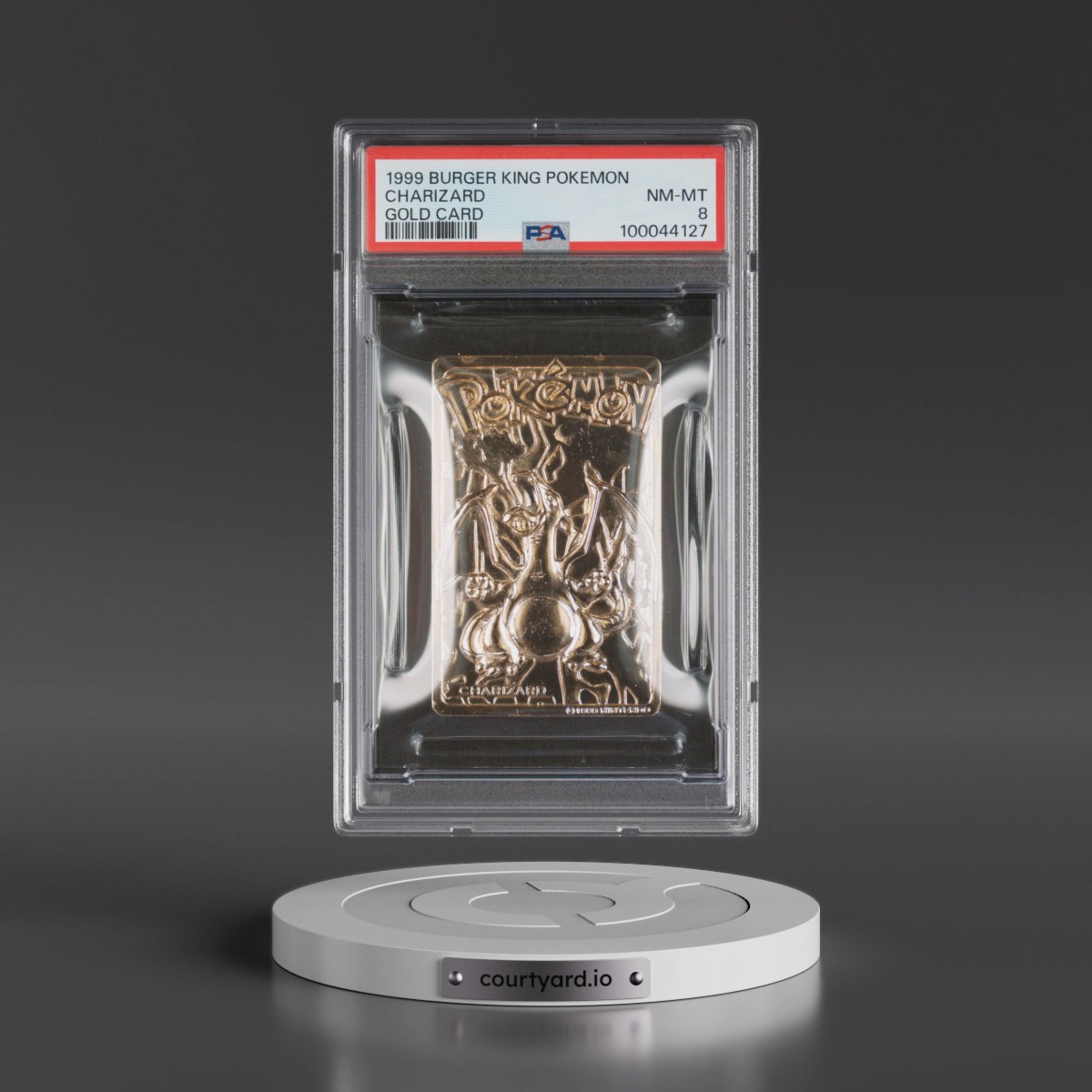 1999 Burger King Pokémon Gold Cards Charizard (PSA 8 NM-MT)