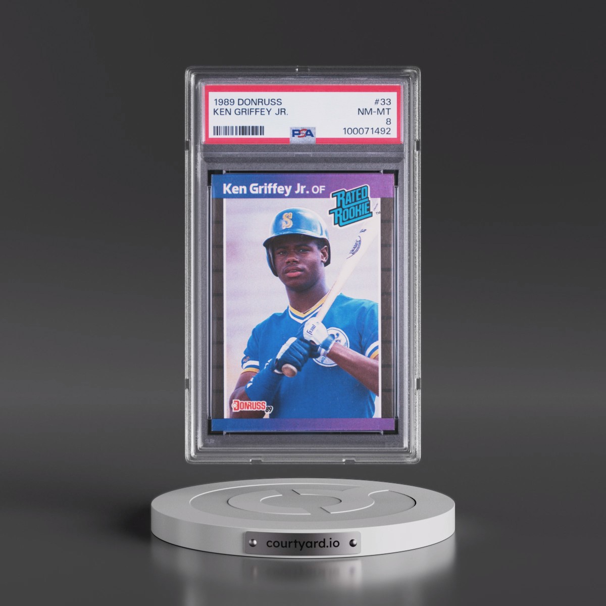 1989 Donruss #33 Ken Griffey Jr (PSA 8 NM-MT)