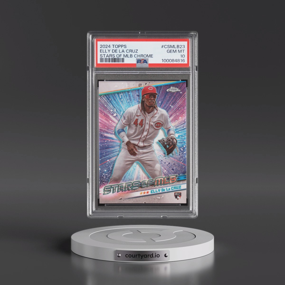 2024 Topps Stars of MLB Chrome #CSMLB23 Elly de La Cruz (PSA 10 GEM MINT)
