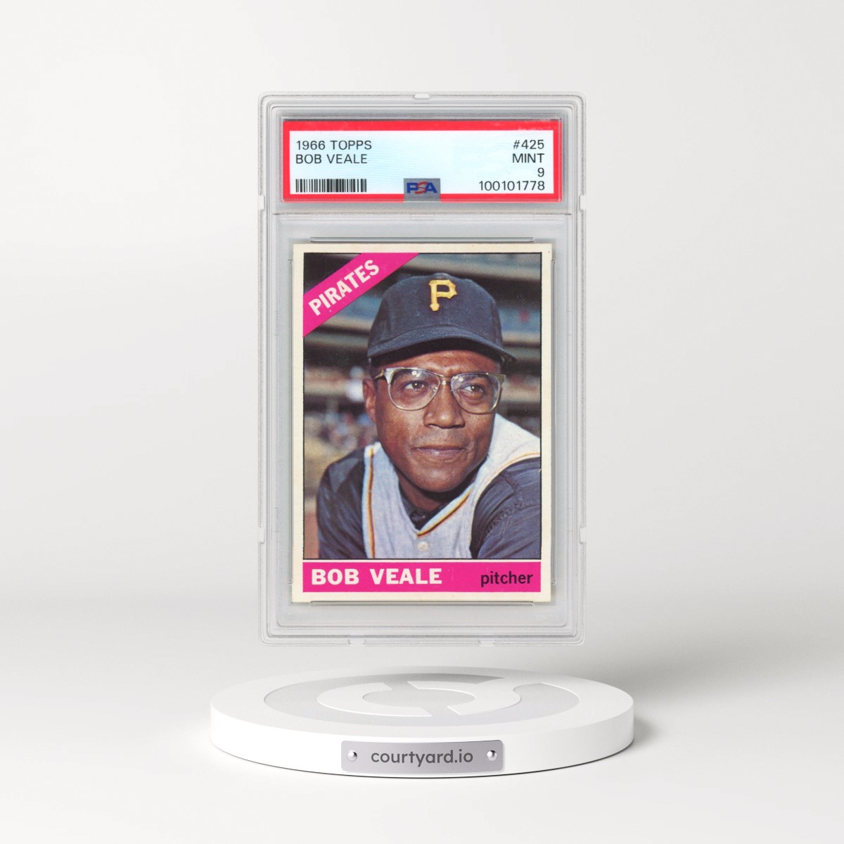 1966 Topps #425 Bob Veale (PSA 9 MINT)