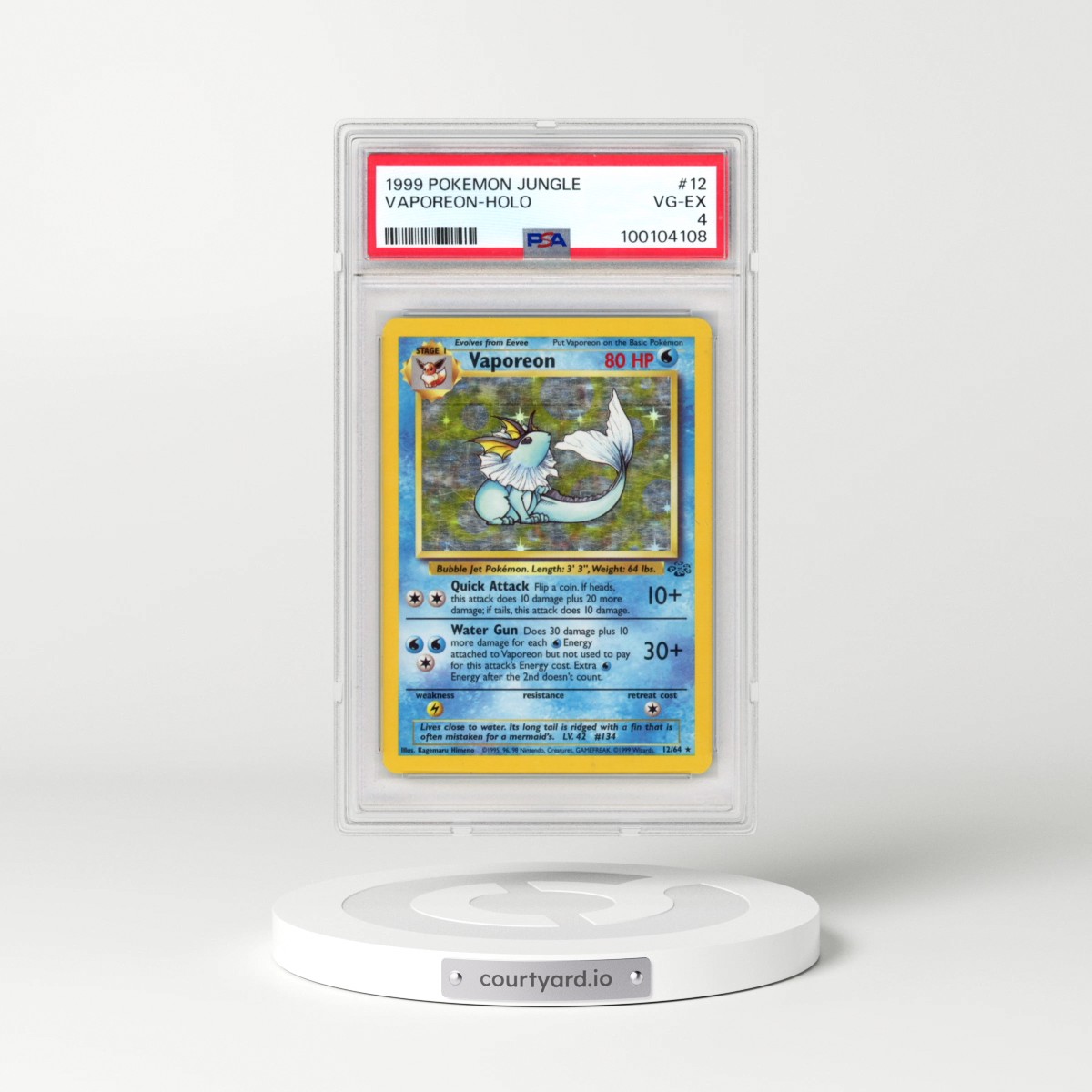 1999 vaporeon pokemon card Pokemon TCG, Jungle, Vaporeon – Holo – DT Collectable Toys