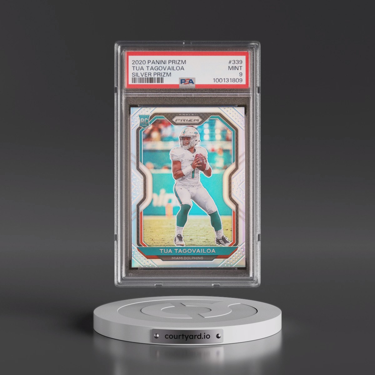 2020 Panini Prizm #339 Tua Tagovailoa - Silver Prizm (PSA 9 MINT)