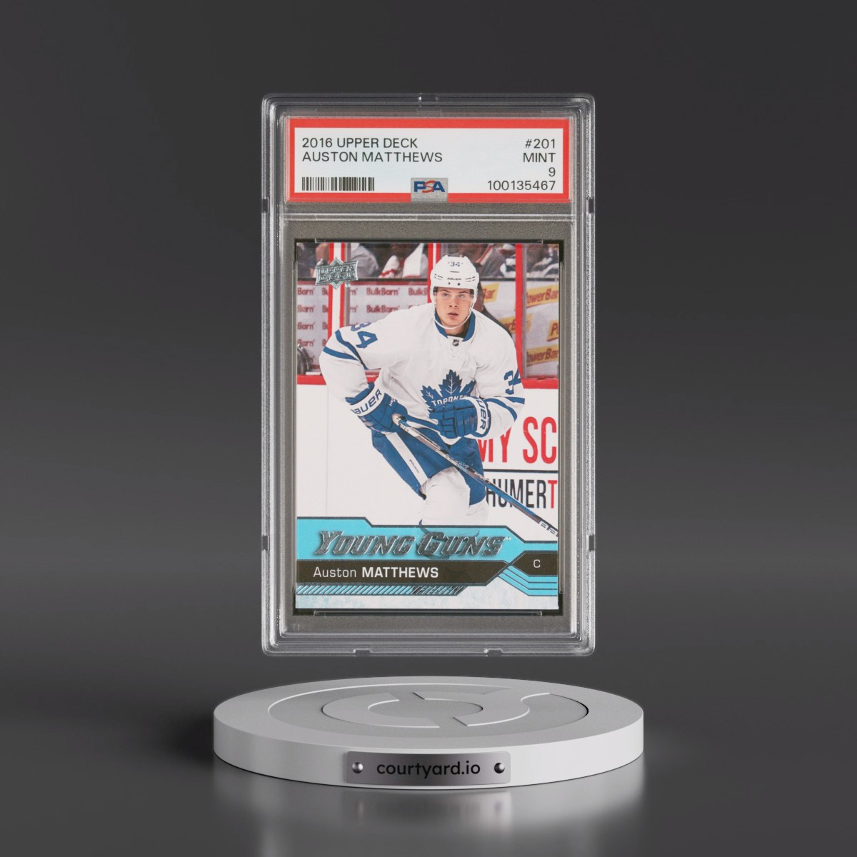 2016 Upper Deck Auston Matthews #201 PSA 9
