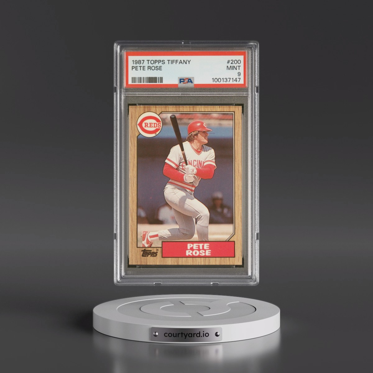 1987 Topps Tiffany #200 Pete Rose (PSA 9 MINT)