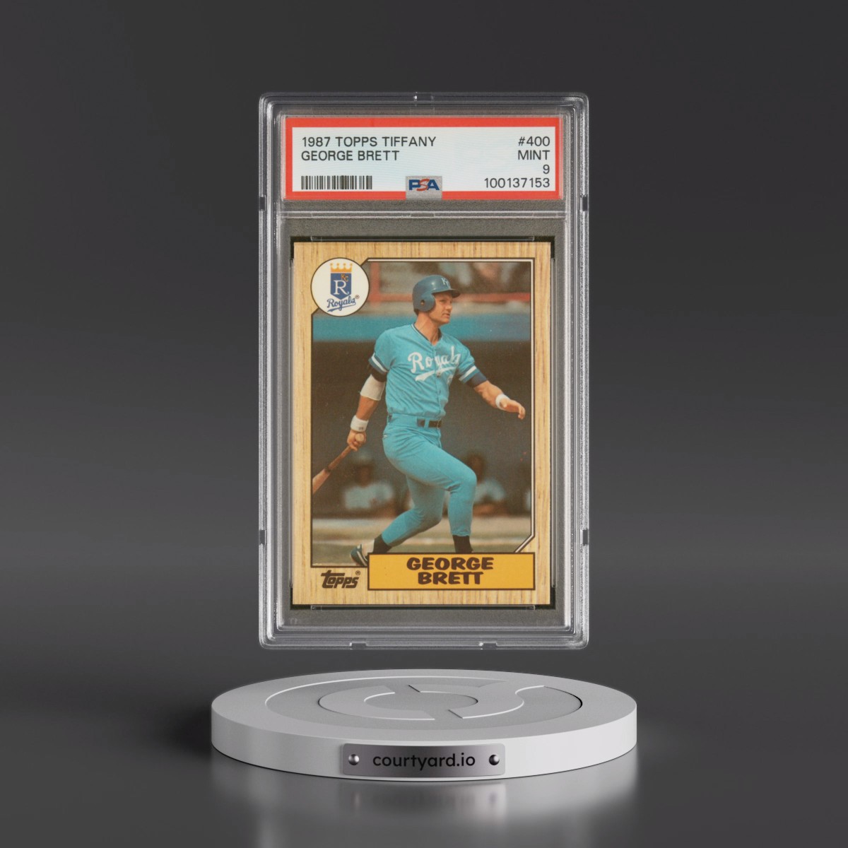 1987 Topps Tiffany #400 George Brett (PSA 9 MINT)
