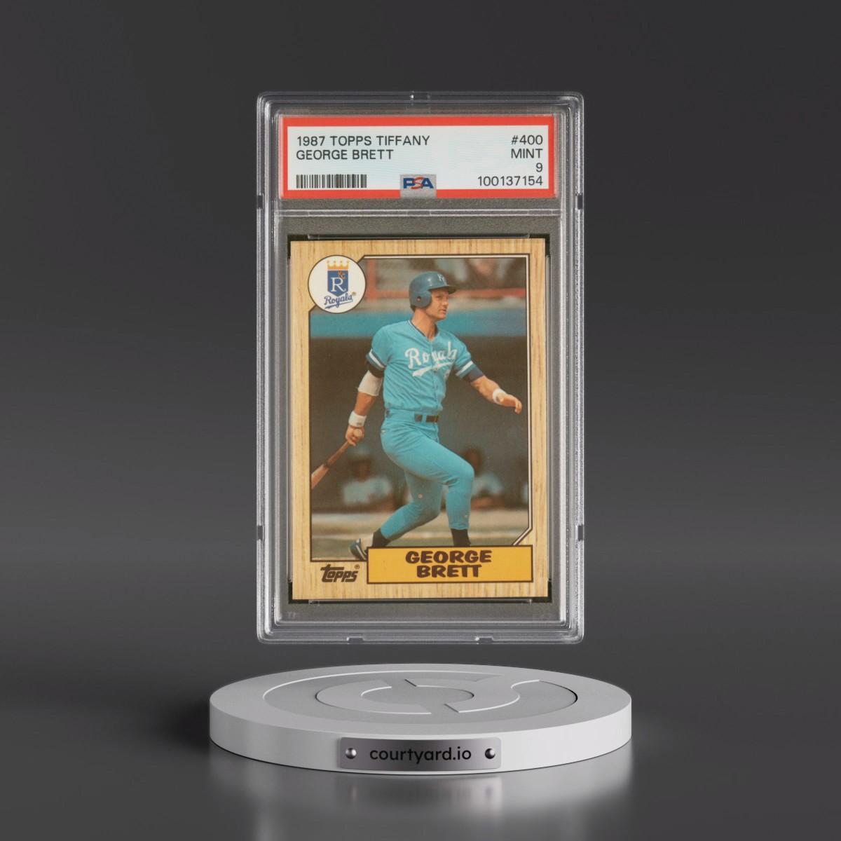 1987 Topps Tiffany #400 George Brett (PSA 9 MINT)