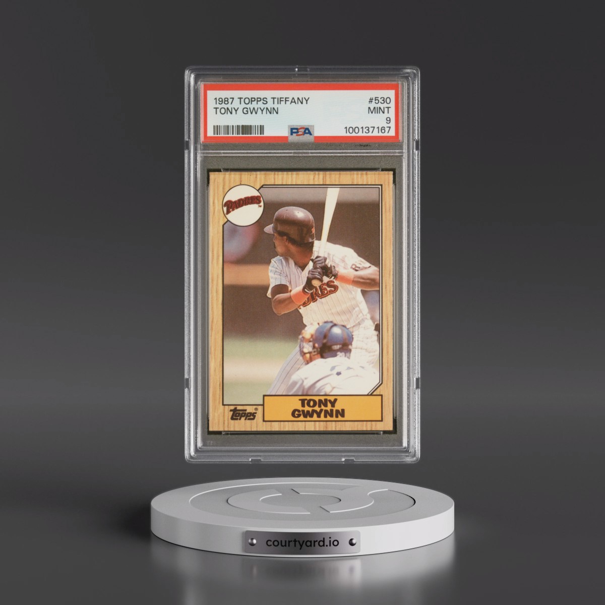 1987 Topps Tiffany #530 Tony Gwynn (PSA 9 MINT)