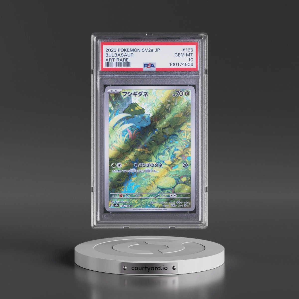 2023 Pokémon Sv2a-Pokémon Card 151 #166 Bulbasaur - Art Rare (PSA 10 GEM MINT)
