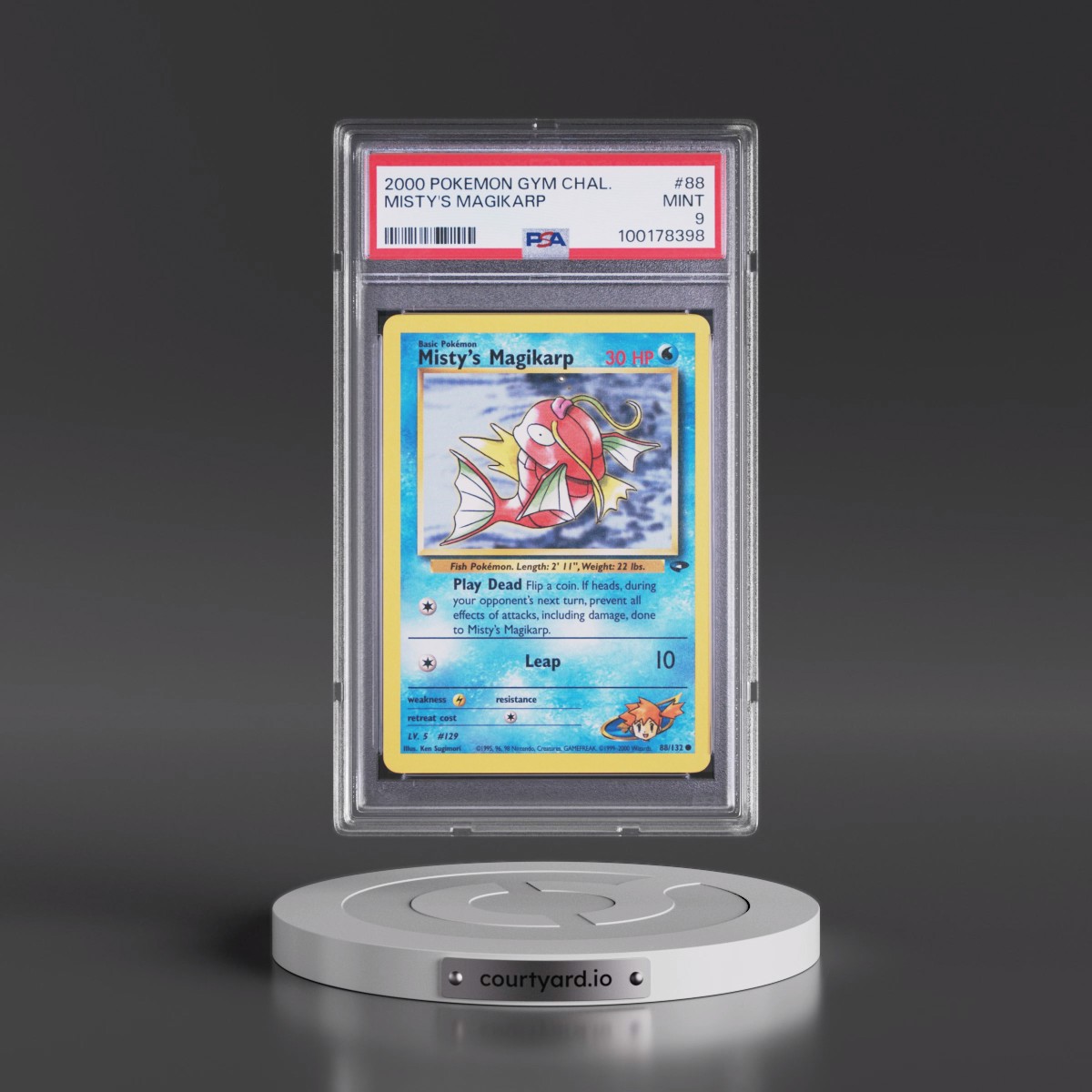 2000 Pokémon Gym Challenge #88 Misty's Magikarp (PSA 9 MINT)