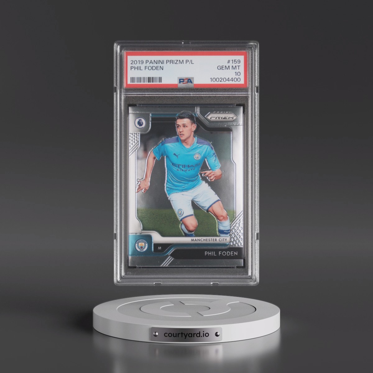 2019 Panini Prizm Premier League #159 Phil Foden (PSA 10 GEM MINT)