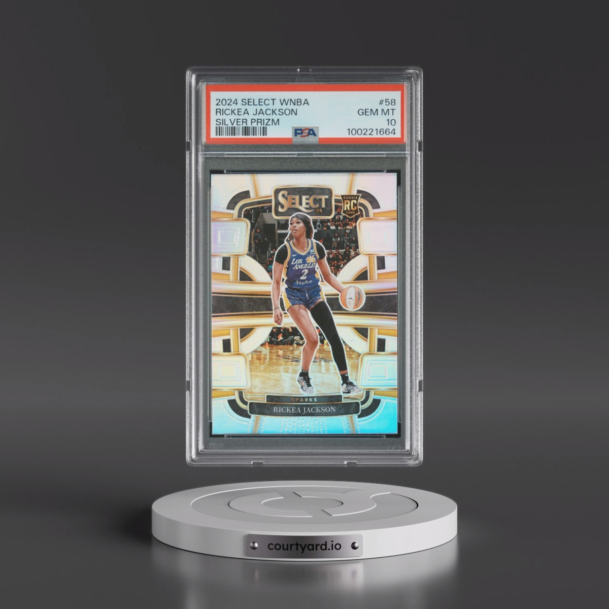 2024 Panini Select WNBA #58 Rickea Jackson - Silver Prizm (PSA 10 GEM MINT)