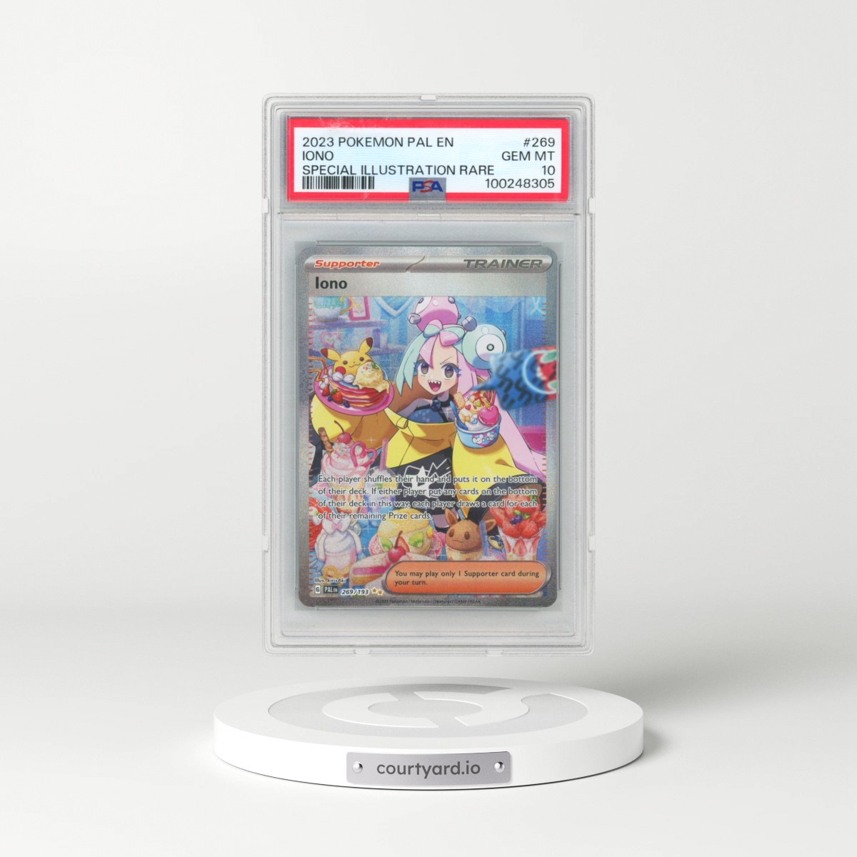 2023 Pokémon Pal EN-Paldea Evolved #269 Iono - Special Illustration Rare (PSA 10 GEM MINT)