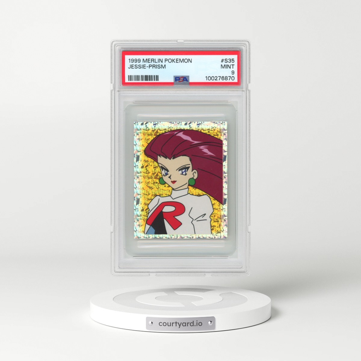1999 Merlin Pokémon #S35 Jessie-Prism (PSA 9 MINT)