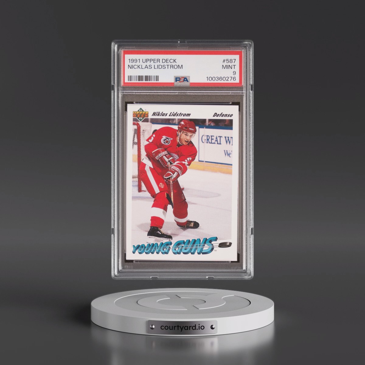 1991 Upper Deck #587 Nicklas Lidstrom (PSA 9 MINT)
