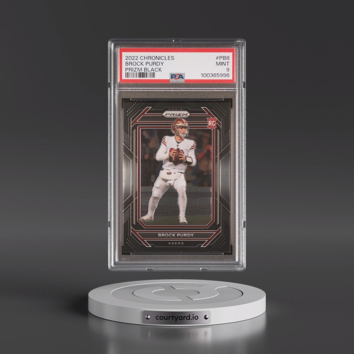 2022 Panini Chronicles Prizm Black #PB8 Brock Purdy (PSA 9 MINT)